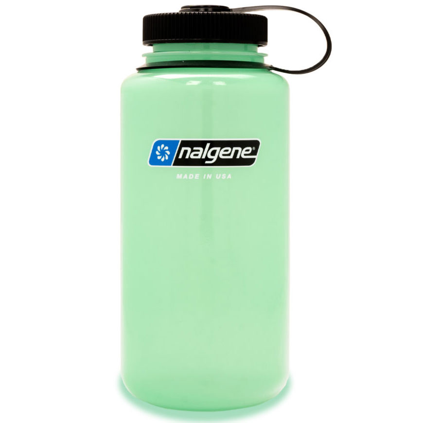 bottle NALGENE Wide Mouth Sustain 1.0 L Glow Green